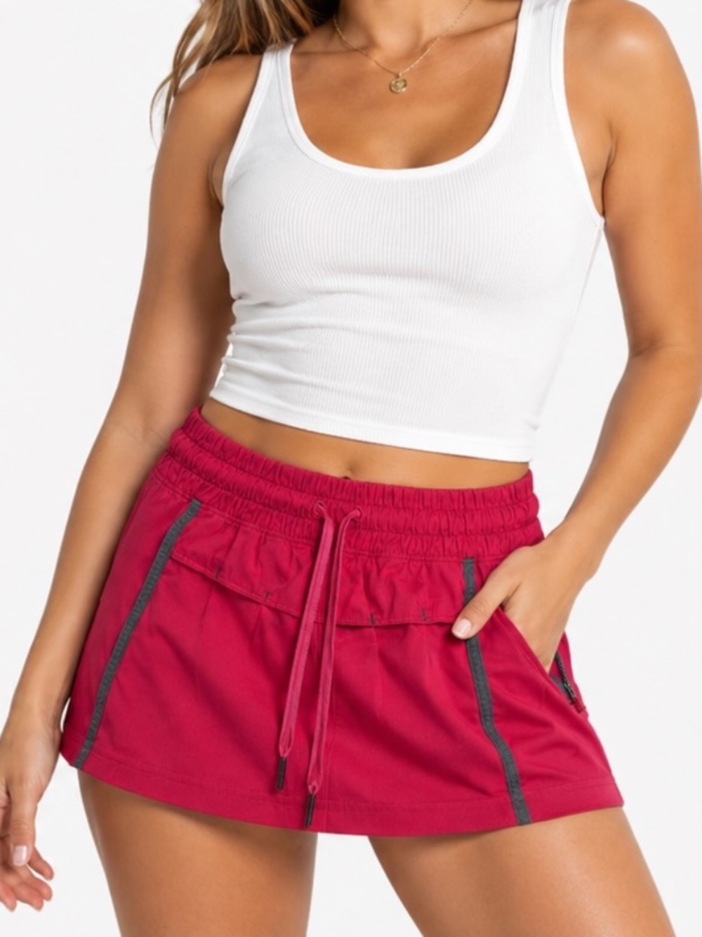 Lululemon Leader Of The Track Skirt Size 2 Hot Pink Skort Y2K Athleisure